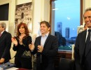 Cristina Fernández, Aníbal Fernández, Axel Kicillof y Daniel Scioli en Casa de Gobierno