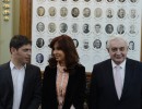 Cristina Fernández, Axel Kicillof y Adelmo Gabbi