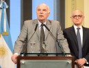 El canciller, Héctor Timerman, y el ministro de Agricultura, Carlos Casamiquela en Casa Rosada.