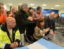 Cristina Fernández, Alicia Kirchner, Julio De Vidoen la Central Termoeléctrica de Río Turbio