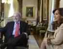 Cristina Fernández y Lula Da Silva en Casa Rosada