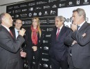 Aníbal Fernández, Débora Giorgi y Agustín Rossi en la Exposición Defensa de la Industria