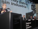 Aníbal Fernández, Débora Giorgi y Agustín Rossi en la Exposición Defensa de la Industria