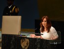 Cristina Fernández de Kirchner en la ONU