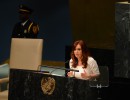 Cristina Fernández de Kirchner en la ONU