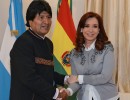La Presidenta mantuvo una audiencia con su par de Bolivia, Evo Morales, en la Residencia de Olivos