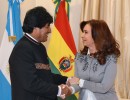 La Presidenta mantuvo una audiencia con su par de Bolivia, Evo Morales, en la Residencia de Olivos