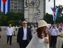 La Presidenta arriba a la misa del Papa en La Habana