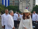 Cristina Fernández junto a Raúl Castro en La Habana