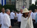 Cristina Fernández junto a Raúl Castro en La Habana