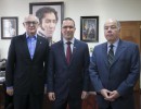El Canciller de Argentina, Héctor Timerman, junto al Vicepresidente Ejecutivo de la República Bolivariana de Venezuela, Jorge Arreaza, y el Canciller de Brasil, Mauro Vieira.