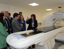 Cristina Fernández en el Centro de Medicina Nuclear de Río Gallegos