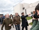 Aníbal Fernández, Diego Bossio y Martín Sabbatella en obras de PROCREAR en Tandil