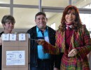 La Presidenta vota en Río Gallegos