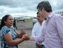  El Jefe de Gabinete, Marcos Peña, arribó a la ciudad de Goya.