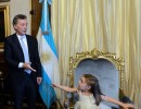 Mauricio Macri y su hija Antonia