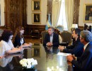 El presidente Mauricio Macri recibió, junto al ministro de Educación, Esteban Bullrich, a Graciana G