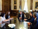El presidente Mauricio Macri recibió, junto al ministro de Educación, Esteban Bullrich, a Graciana G
