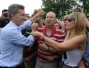 El presidente Mauricio Macri hoy en Pergamino, donde anunció la eliminación de las retenciones a la producción agropecuaria.