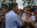 El presidente Mauricio Macri hoy en Pergamino, donde anunció la eliminación de las retenciones a la producción agropecuaria.