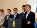 El presidente Mauricio Macri anunció hoy la firma de un acuerdo comercial entre YPF y Dow Argentina.