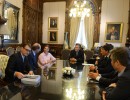 El presidente Mauricio Macri recibió ejecutivos de  Nestlé en Casa Rosada.