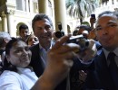 El Presidente compartió un brindis con los trabajadores de la Casa Rosada, con motivo de la celebración de Navidad y Año Nuevo. 