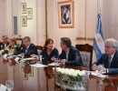 El Presidente encabezó la primera reunión de Gabinete de su Gobierno, Salón Eva Perón en Casa Rosada.