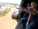 El presidente estuvo en Concordia por las inundaciones que azotan el litoral argentino.