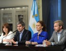 La Vicepresidente y el jefe de Gabinete encabezaron la conferencia de prensa sobr el Sistema Federal de Emergencia