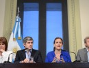 La Vicepresidenta encabezó la conferencia de prensa referida al Sistema Federal de Emergencia.