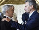 Mauricio  Macri junto al gobernador de Chubut, Mario Das Neves