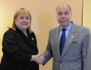 La canciller, Susana Malcorra, y su par de Brasil, Mauro Vieira, en la reunión del Mercosur en Paraguay