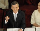 El presidente Mauricio Macri ofrece su primer discurso ante el Congreso Nacional