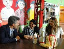 Mauricio Macri, su esposa Juliana Awada, y Margarita Barrientos