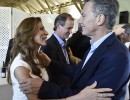 Mauricio  Macri junto a la gobernadora de Santiago del Estero, Claudia Ledesma Abdala