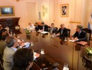 Mauricio Macri, Rogelio Frigerio y el equipo del Ministerio del Interior