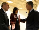 Mauricio Macri se encontró en Davos con la alcaldesa de París, Anne Hidalgo.