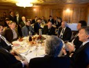 El Presidente inició la jornada de  en Davos con un desayuno de trabajo con empresarios.