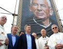 El Presidente junto al arzobispo de Buenos Aires, Mario Poli y el gobernador Juan Schiaretti.