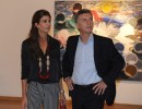El Presidente acompañado por su esposa,  Juliana Awada, visitó el Museo de Bellas Artes.