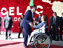 La vicepresidenta Gabriela Michetti y el presidente de Ecuador Rafael Correa, en la cumbre de CELAC en Quito
