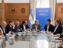 El ministro Frigerio se reunió con dirigentes partidarios por la reforma política.