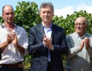 El Presidente anunció en Mendoza medidas de apoyo al sector vitivinícola que beneficiarán a productores de esa provincia y de San Juan. 