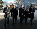 El Presidente y su comitiva, en Davos