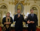 El presidente Macri saludó a diplomáticos en Casa de Gobierno