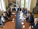 El presidente Mauricio Macri recibió hoy a siete líderes sindicales en Casa de Gobierno