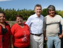 El Presidente Mauricio Macri se reunió con Cecilia, la dueña de una huerta orgánica de Calingasta que comenzó a exportar sus productos a Latinoamérica. 