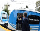 El Presidente junto al ministro Guillermo Dietrich, y el ex ministro Florencio Randazzo.