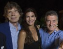 El Jefe de Estado, su esposa, Juliana Awada,  junto a  Mick Jagger, en la quinta Los Abrojos.